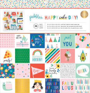 Pebbles Paper Pack - Happy Cake Day