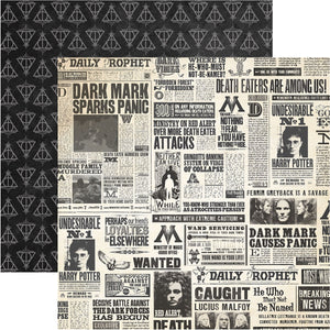 Double-Sided Cardstock - Harry Potter Newspaper