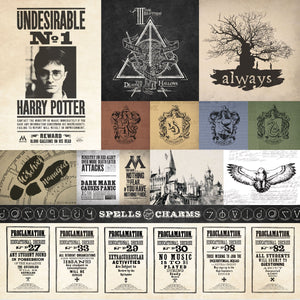 Double-Sided Cardstock - Harry Potter Olive/Tags