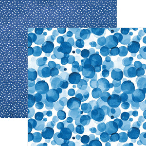 Double-Sided Cardstock - Blue Dots