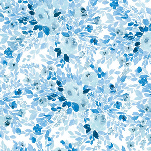 Double-Sided Cardstock - Blue Floral