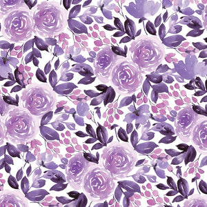 Double-Sided Cardstock - Purple Floral