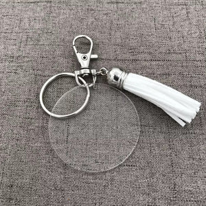 Acrylic Keychain with Tassle