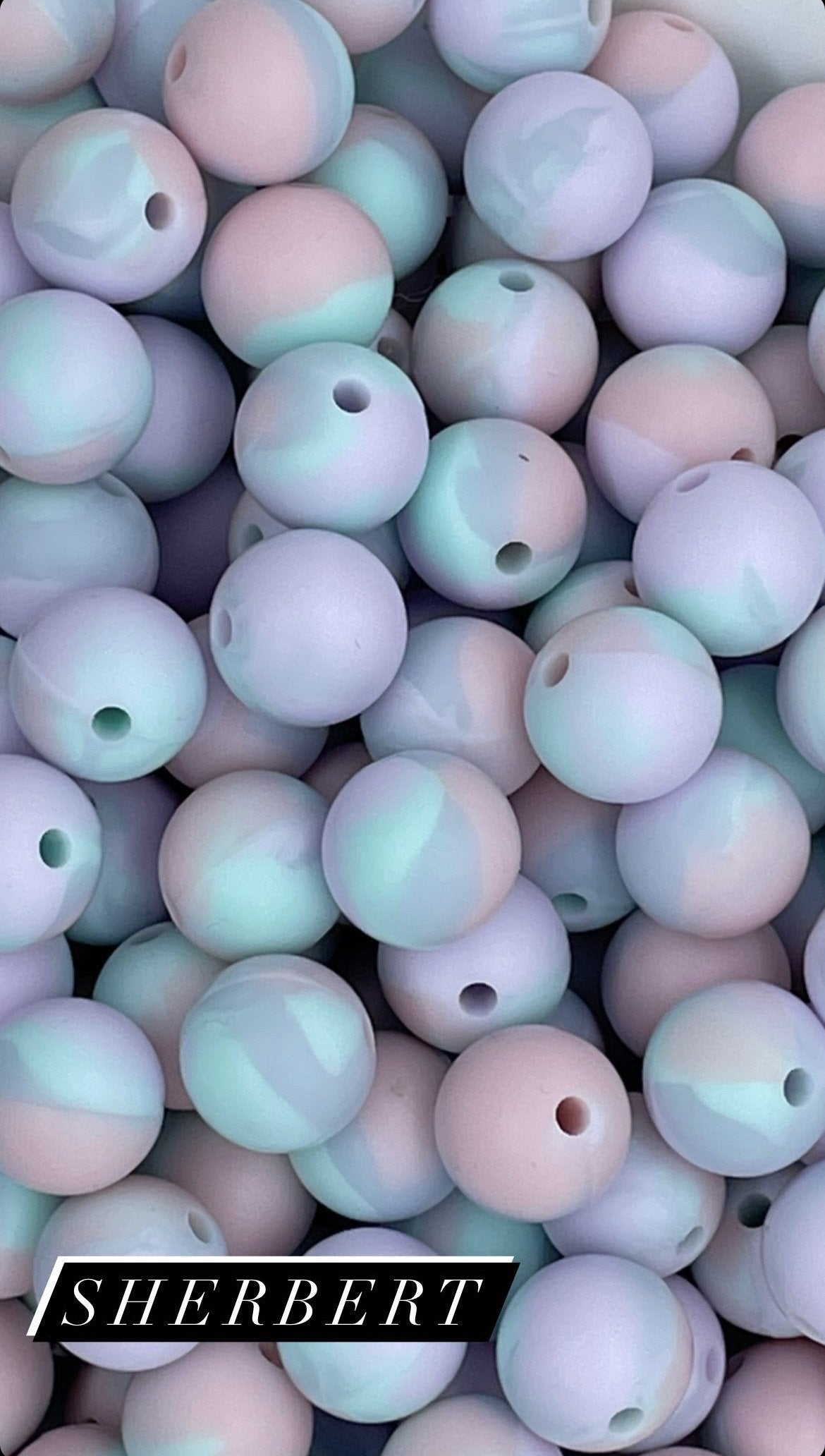 Silicone Beads - Patterned - 15mm
